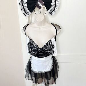 Dreamgirl Maid to Please French Maid Costume Cosplay Bedroom Intimates Queen Siz